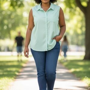 Magellan Outdoors Light Green Classic Fit Shirt